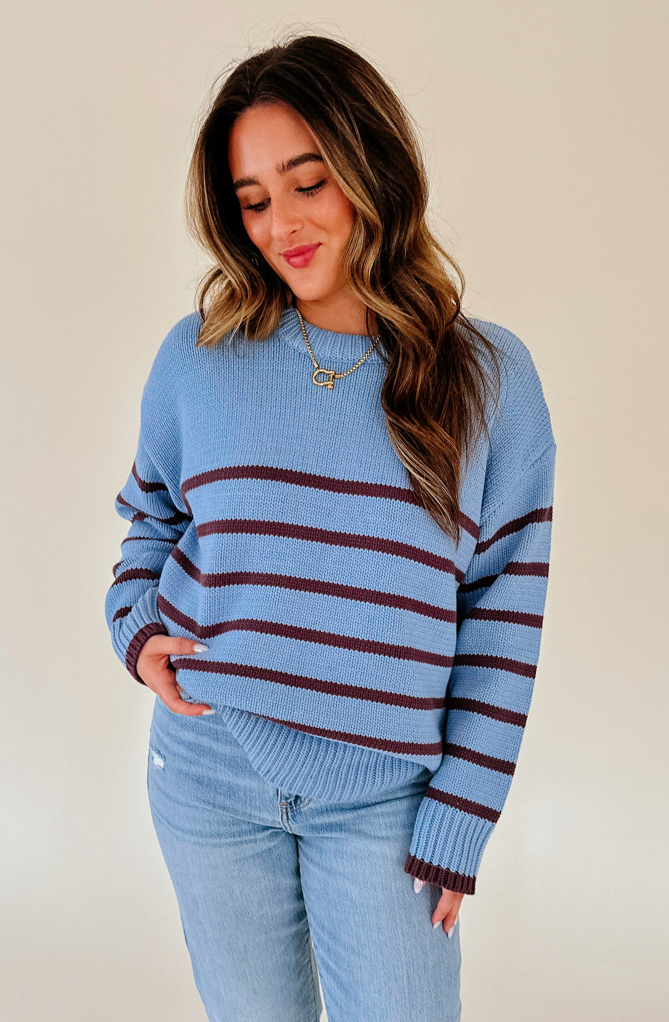 Z SUPPLY BOYFRIEND STRIPE SWEATER