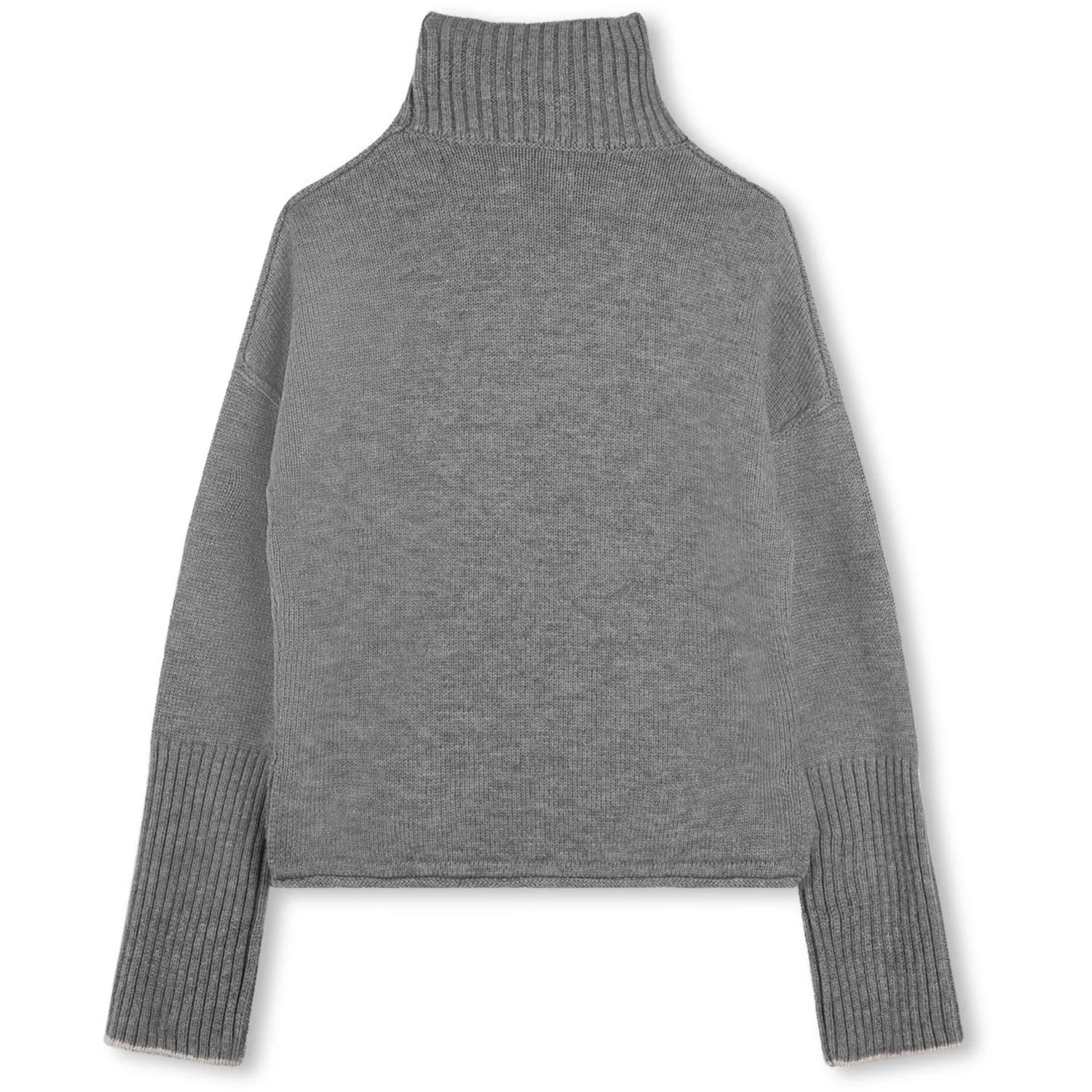 Zadig & Voltaire Chine Grey Polo Neck Sweater Or Jumper