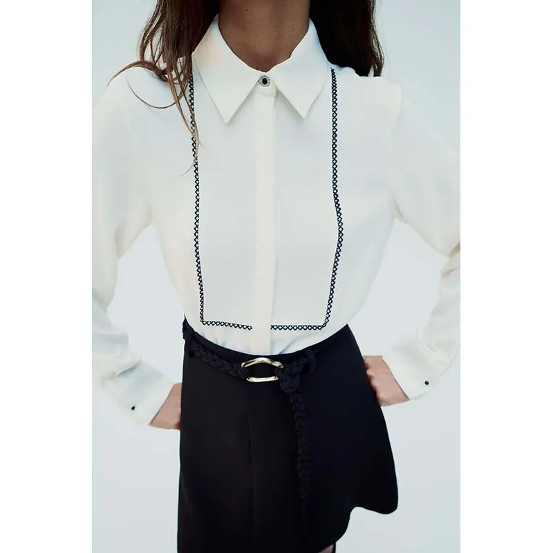 ZARA  |Office Style Elegant Style Shirts & Blouses