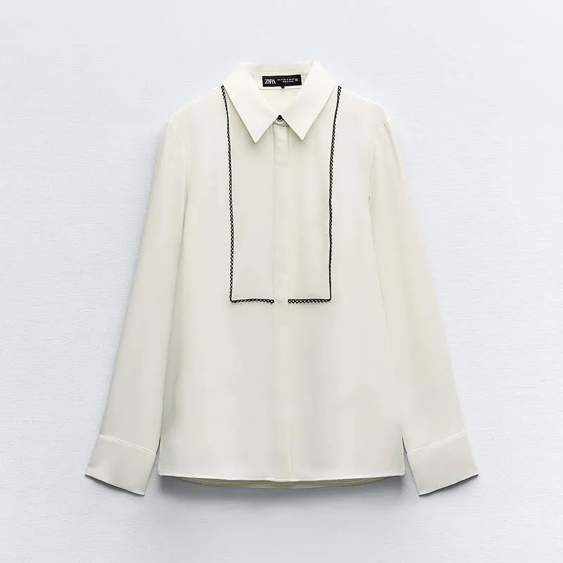 ZARA  |Office Style Elegant Style Shirts & Blouses