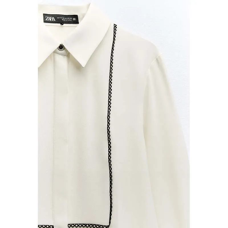 ZARA  |Office Style Elegant Style Shirts & Blouses